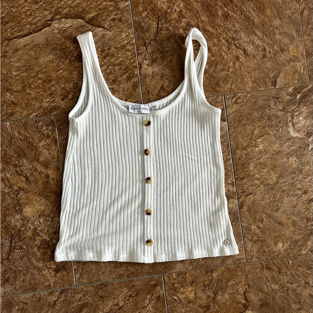 Point Zero Ribbed Tank Top